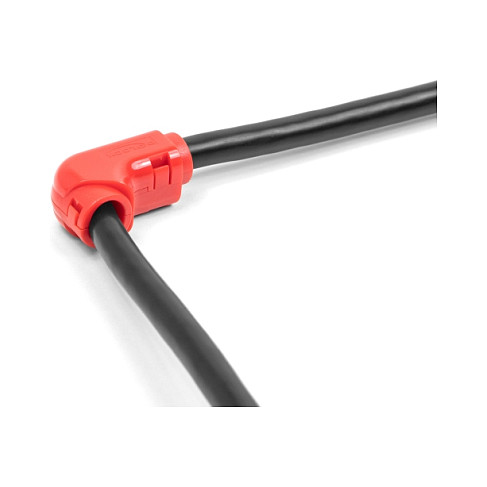 Organizator kabela DELOCK samoljepljive obujmice 8 kom crvene (za kabele do 5 mm, 90° kut)-1