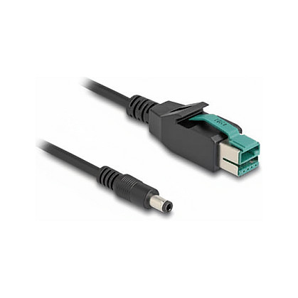 PoweredUSB kabel DELOCK 82431 (12V na DC 5.5 x 2.5 mm, 1 m)