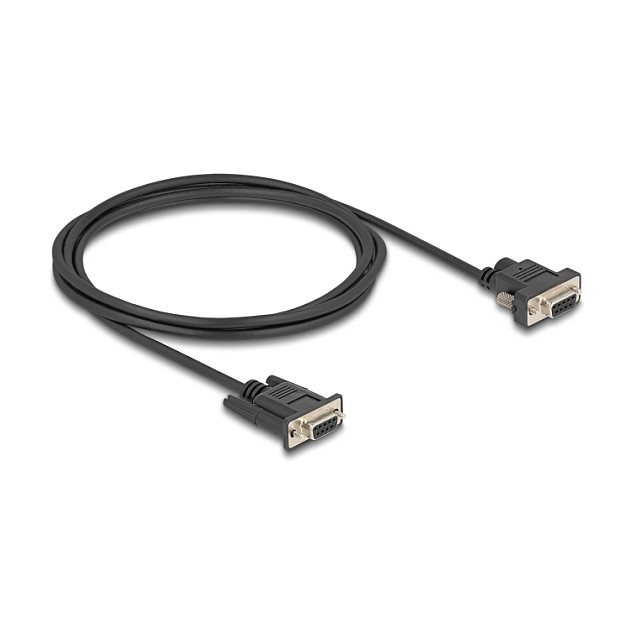 Serijski kabel DELOCK RS-232 D-Sub9 (Ž/Ž), 2m, napajanje na pinu 9