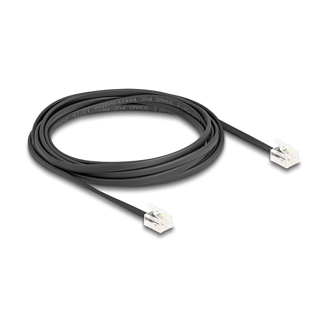 Telefonski kabel DELOCK RJ11 (M) na RJ11 (M) 3m crni