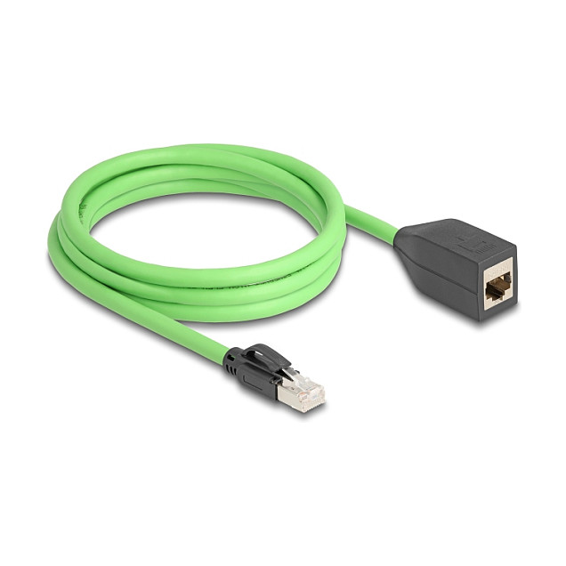 Mrežni produžni kabel DELOCK RJ45 Cat.6A S/FTP (2m, PUR oklop, za industrijsku primjenu)-1