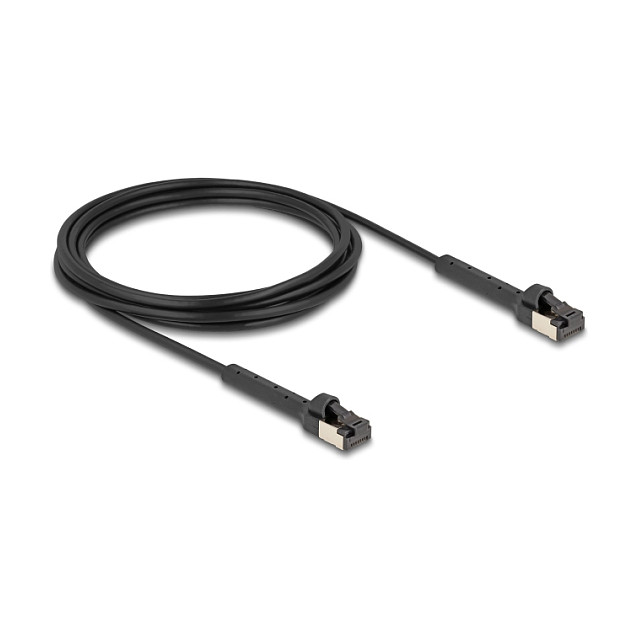 Mrežni kabel DELOCK RJ45 Cat.6A S/FTP Slim 3m kutni (32 AWG)
