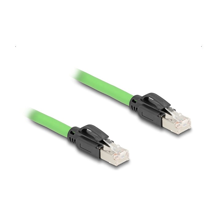 Mrežni kabel DELOCK RJ45 Cat.6A S/FTP 5m (PUR, za industrijsku primjenu, zeleni)-0