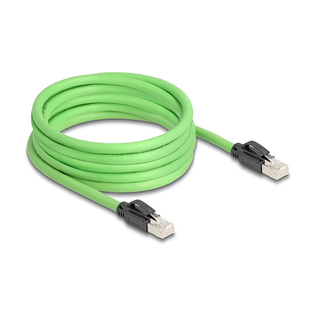 Mrežni kabel DELOCK RJ45 Cat.6A S/FTP 5m (PUR, za industrijsku primjenu, zeleni)-1