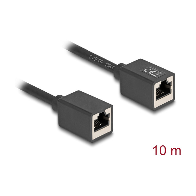 Mrežni produžni kabel DELOCK Cat.6A S/FTP (RJ45 M na RJ45 Ž, 10 m)-1