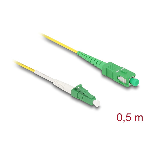 Optički kabel DELOCK LC-APC na SC-APC Simplex Singlemode OS2 0.5m-1