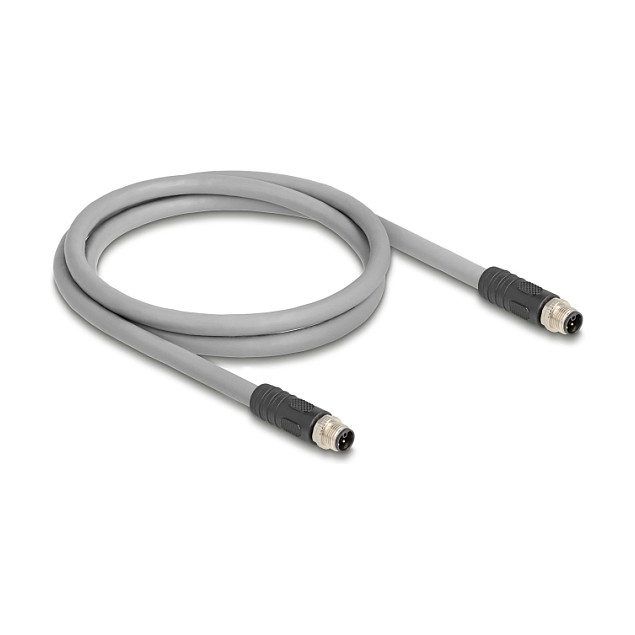 M12 strujni kabel DELOCK 80536 (L-kod, 5-pin, M/M, PUR, 5m)-0