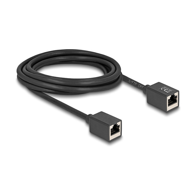 Mrežni produžni kabel DELOCK Cat.6A S/FTP (3m, RJ45 M/Ž, oklopljen)-0