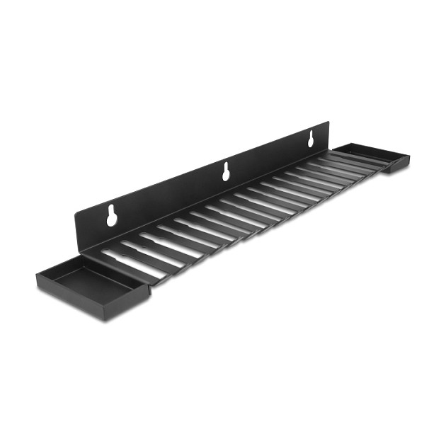 Organizator kabela DELOCK 67180 (401 x 71 mm, zidni, 2 pretinca) crni-0