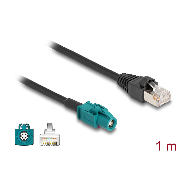 HSD kabel DELOCK 90697 (HSD Z ženski na RJ45 muški, 1 m, 100 Ohm)-1