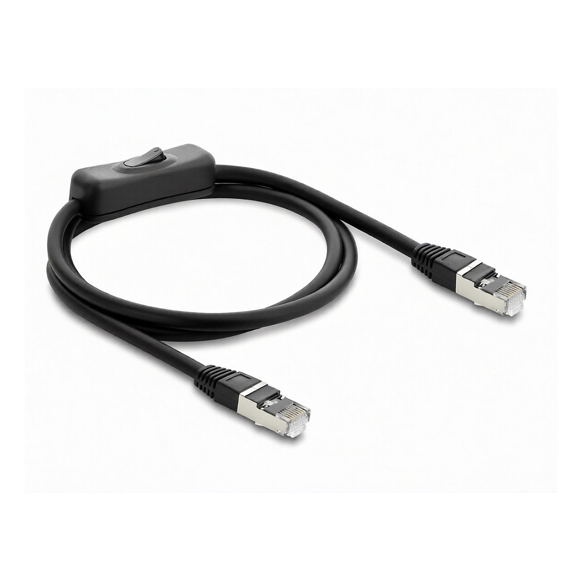 Mrežni kabel DELOCK RJ45 s prekidačem (Cat.6, F/UTP, 0.3 m)