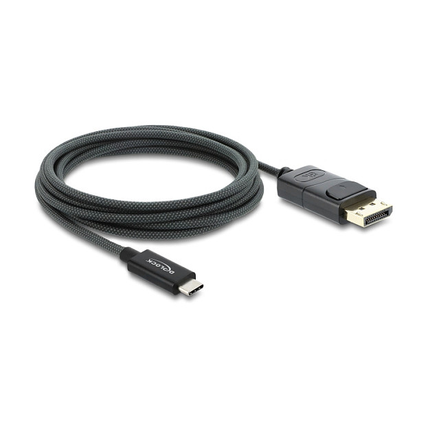 USB-C na DisplayPort kabel DELOCK 81702 (4K 60Hz, DP Alt Mode, 2m)-0
