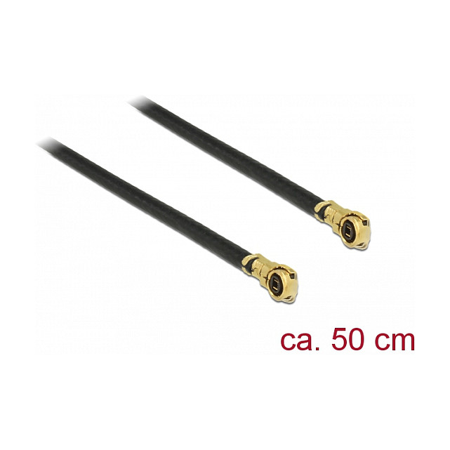 Antenski kabel DELOCK 89646 (I-PEX MHF 4L na I-PEX MHF 4L, 50 cm, 1.13, 50 Ohm)-0