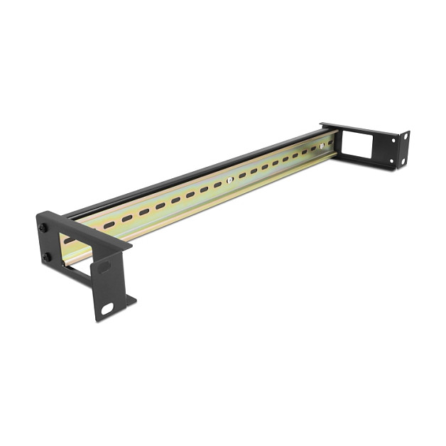 19" panel za DIN šinu DELOCK 67031 (1U, s bočnim otvorom za kabele, čelik)-0