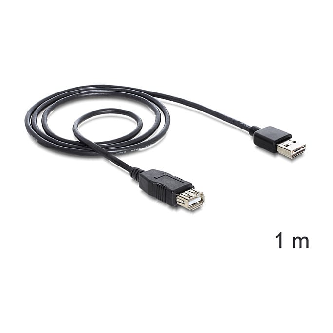USB produžni kabel DELOCK EASY-USB 2.0 (A-muški na A-ženski), 1 m