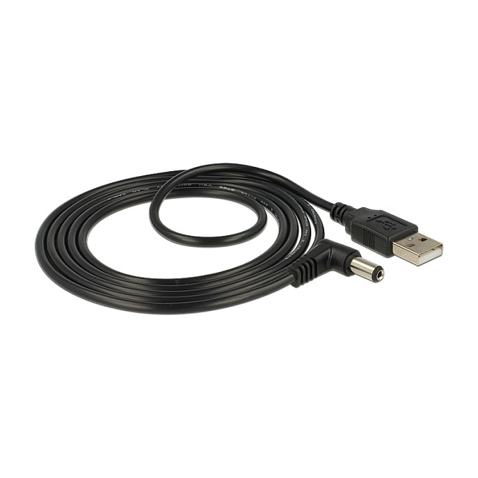 USB kabel za napajanje DELOCK 83578 (USB-A na DC 5.5 x 2.1 mm, 90° kutni, 1.5 m)-1