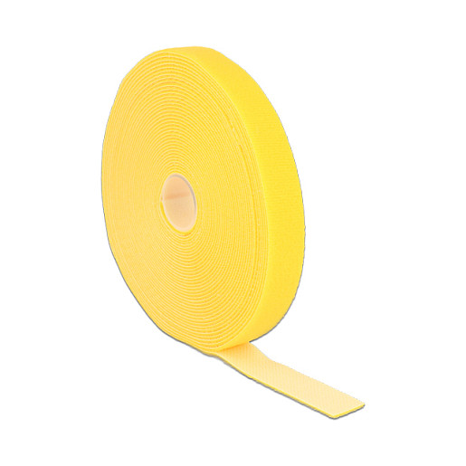 Čičak traka DELOCK za organizaciju kabela (10 m x 20 mm, žuta)