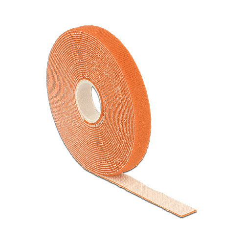 Čičak traka na roli DELOCK 18743 (5 m x 13 mm, narančasta)-0