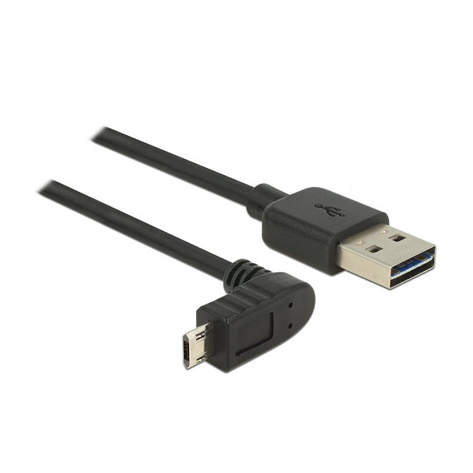 USB kabel DELOCK EASY-USB 2.0 (A na Micro-B, kutni, 2 m)-0