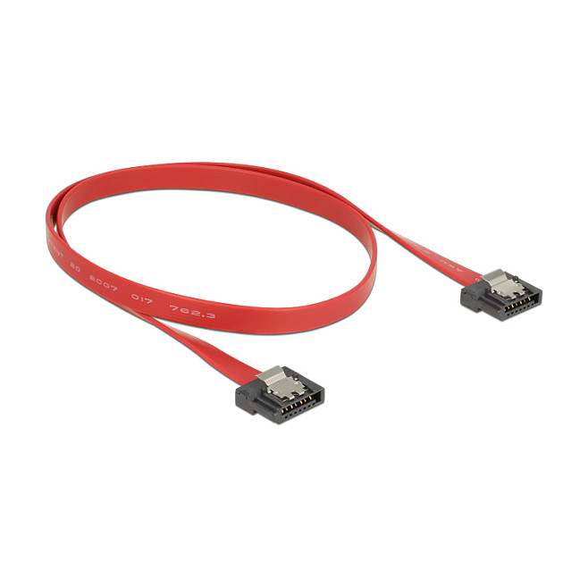 SATA kabel DELOCK 83835 (50 cm, 6 Gb/s, FLEXI, crveni)-1