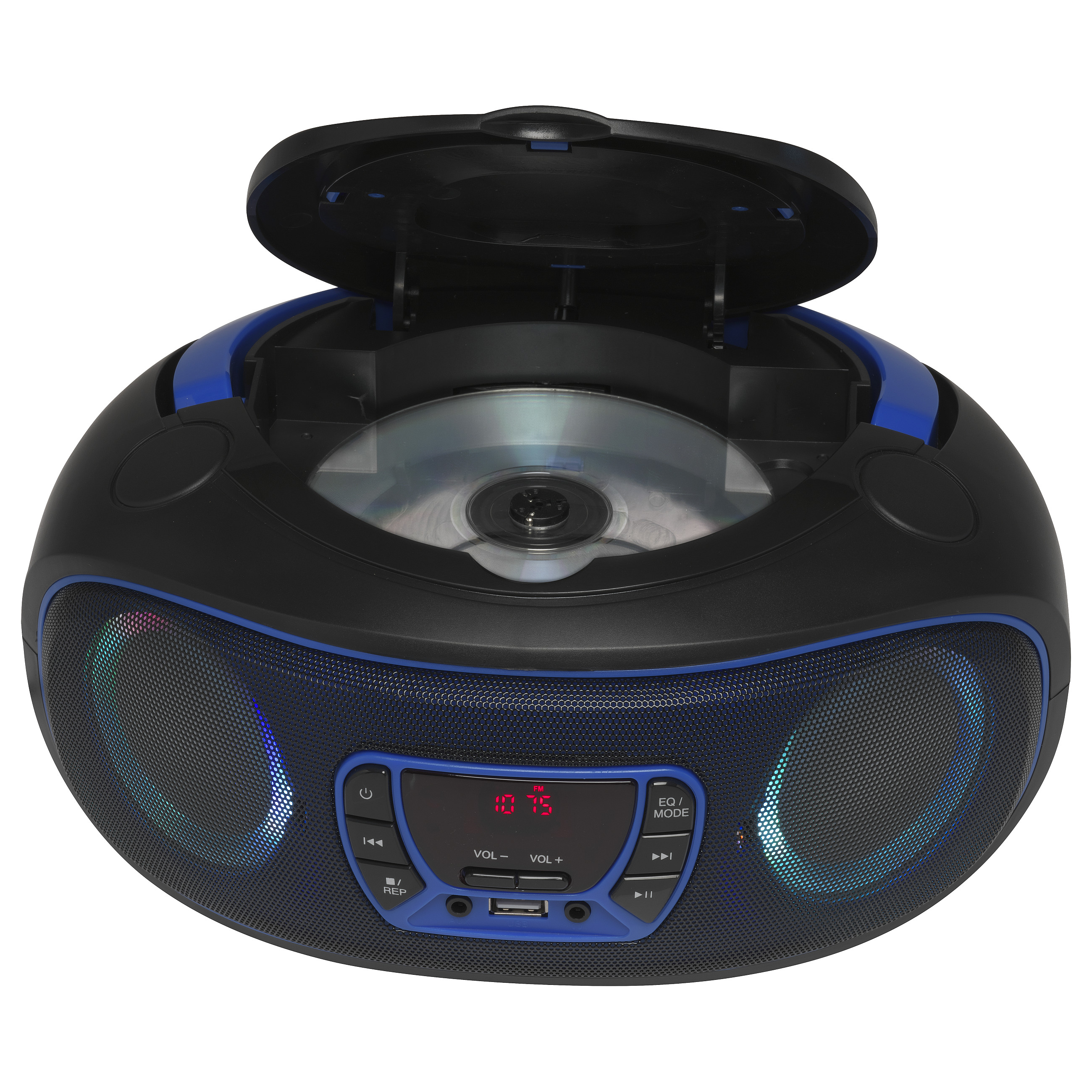 Prijenosni CD radio DENVER TCL-212BT (Bluetooth, FM radio, CD player, AUX) Plavi-2