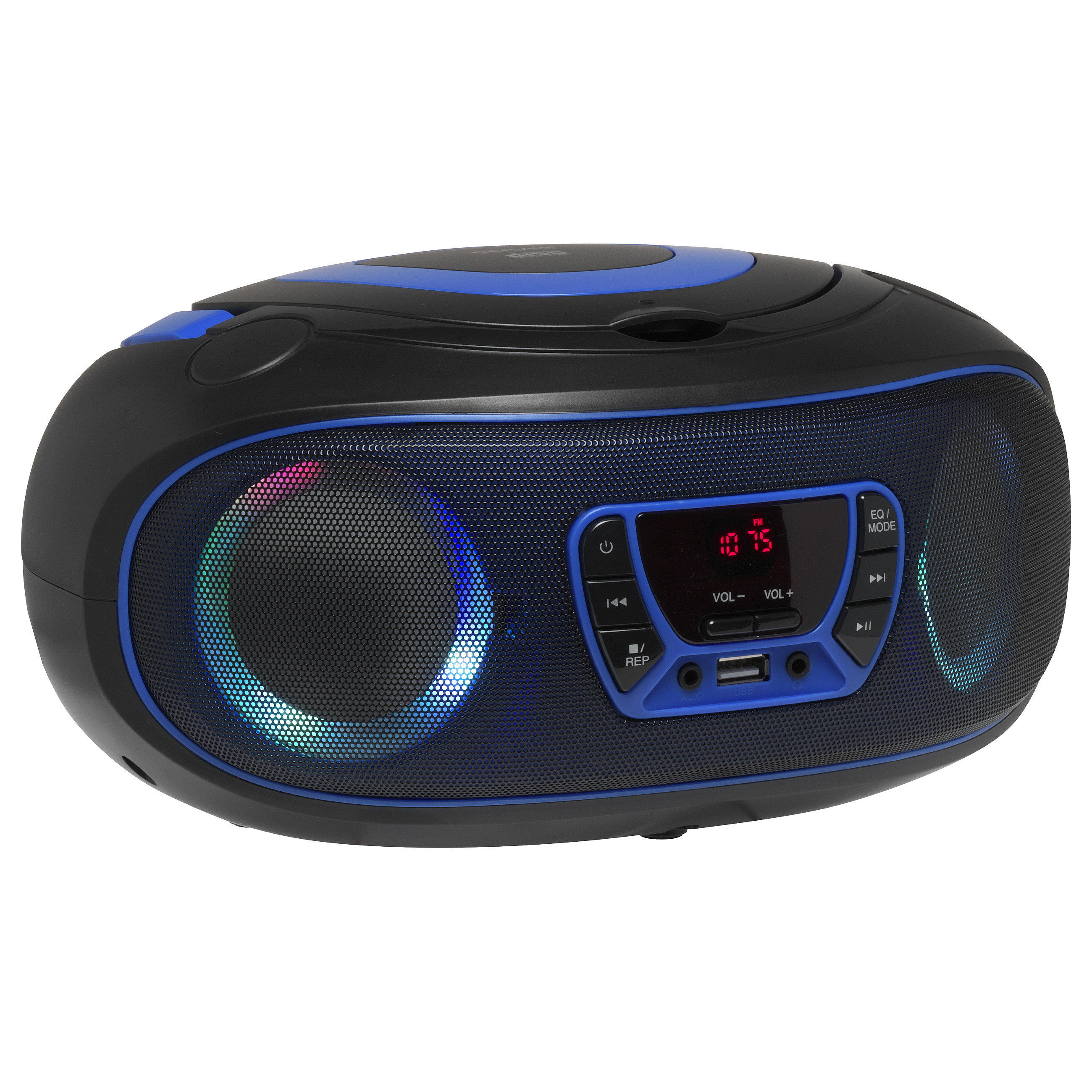 Prijenosni CD radio DENVER TCL-212BT (Bluetooth, FM radio, CD player, AUX) Plavi-3