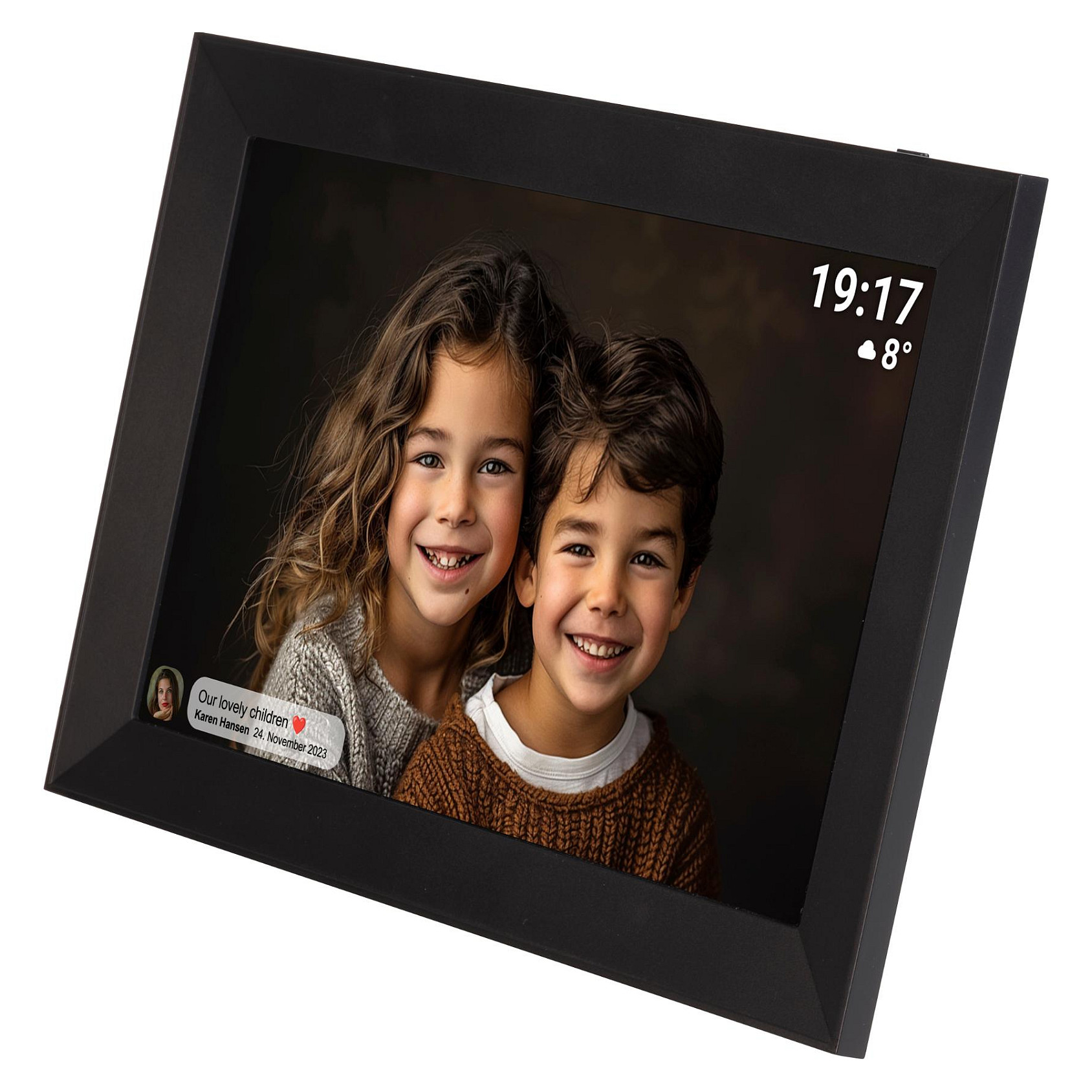 Digitalni foto okvir DENVER Frameo PFF-1012 (10.1" IPS, 16 GB, Wi-Fi, Frameo aplikacija) crni-1