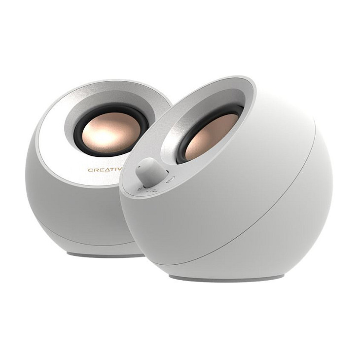 PC zvučnici CREATIVE Pebble V3 Bijeli (2.0, Bluetooth 5.0, USB-C)-1