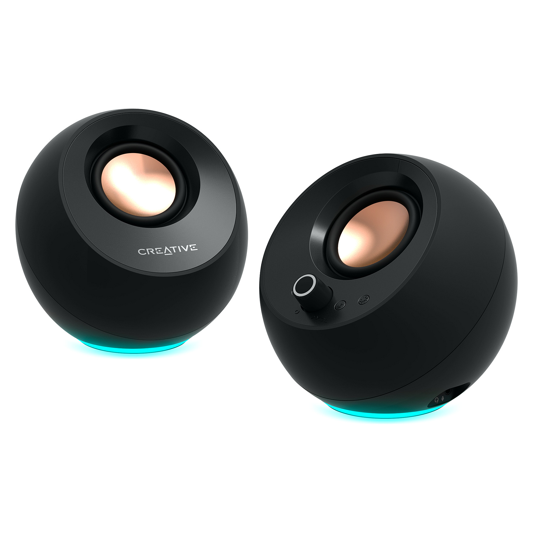 PC zvučnici CREATIVE Pebble Pro (2.0, USB-C, Bluetooth 5.3, RGB) crni-1