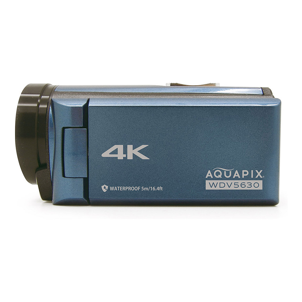 Vodootporni digitalni fotoaparat EASYPIX Aquapix WDV5630 GreyBlue (4K video, 56MP, dvostruki zaslon, 5m vodootporan)-0