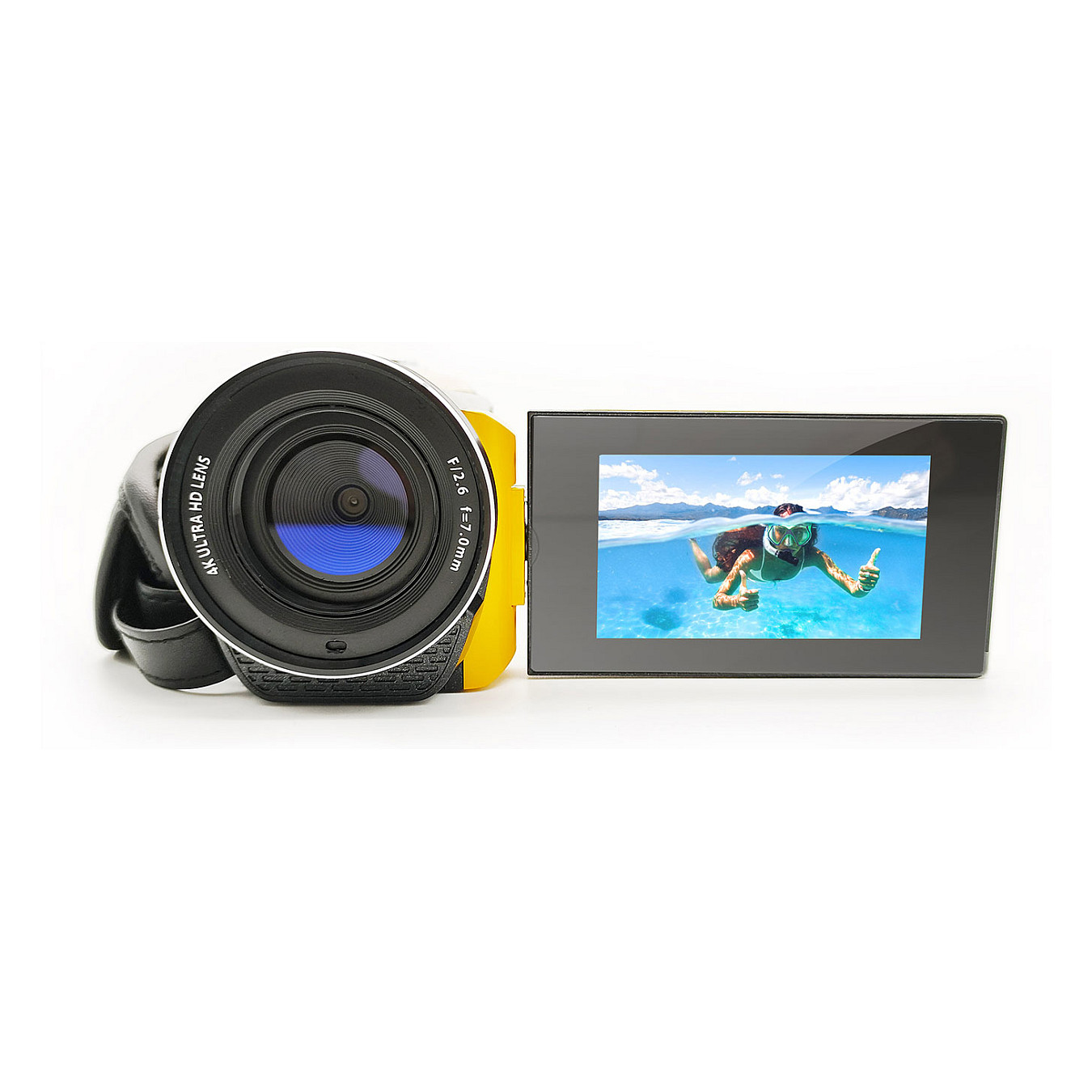 Vodootporni digitalni fotoaparat EASYPIX Aquapix WDV5630 Yellow (4K video, 56MP, dvostruki zaslon, 3m vodootporan)-2