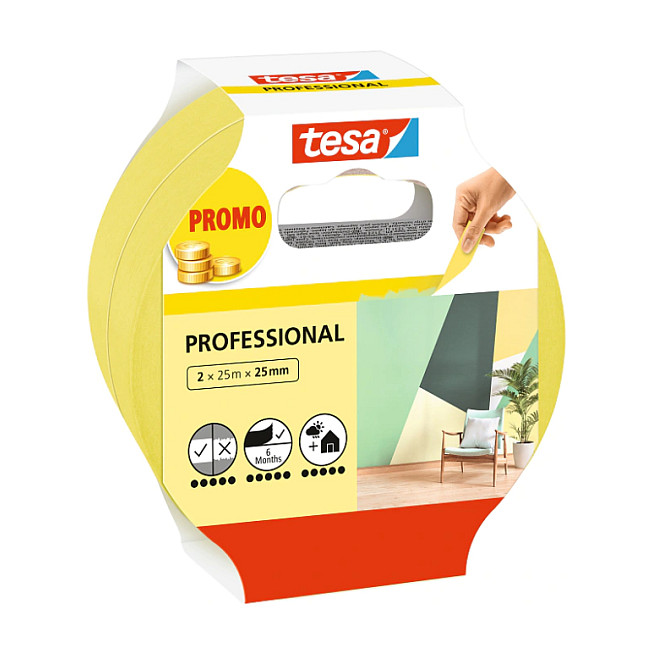 tesa Malerband Professional 2 x 25m x 25mm-0