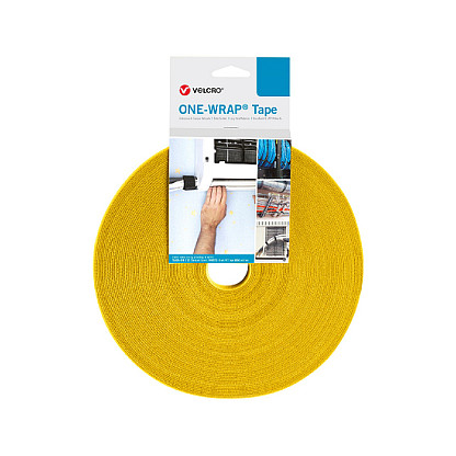 Čičak traka VELCRO ONE-WRAP® (20mm x 25m, žuta)-0
