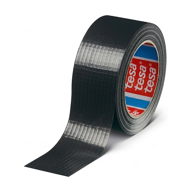 Univerzalna tekstilna traka TESA 4610 Basic (25 m x 50 mm, crna)