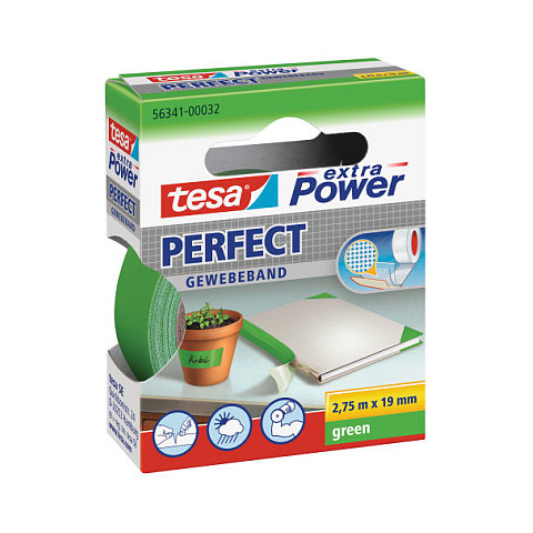 Višenamjenska ljepljiva traka TESA extra Power Perfect 56341 (2.75m x 19mm, zelena, otporna na kidanje)
