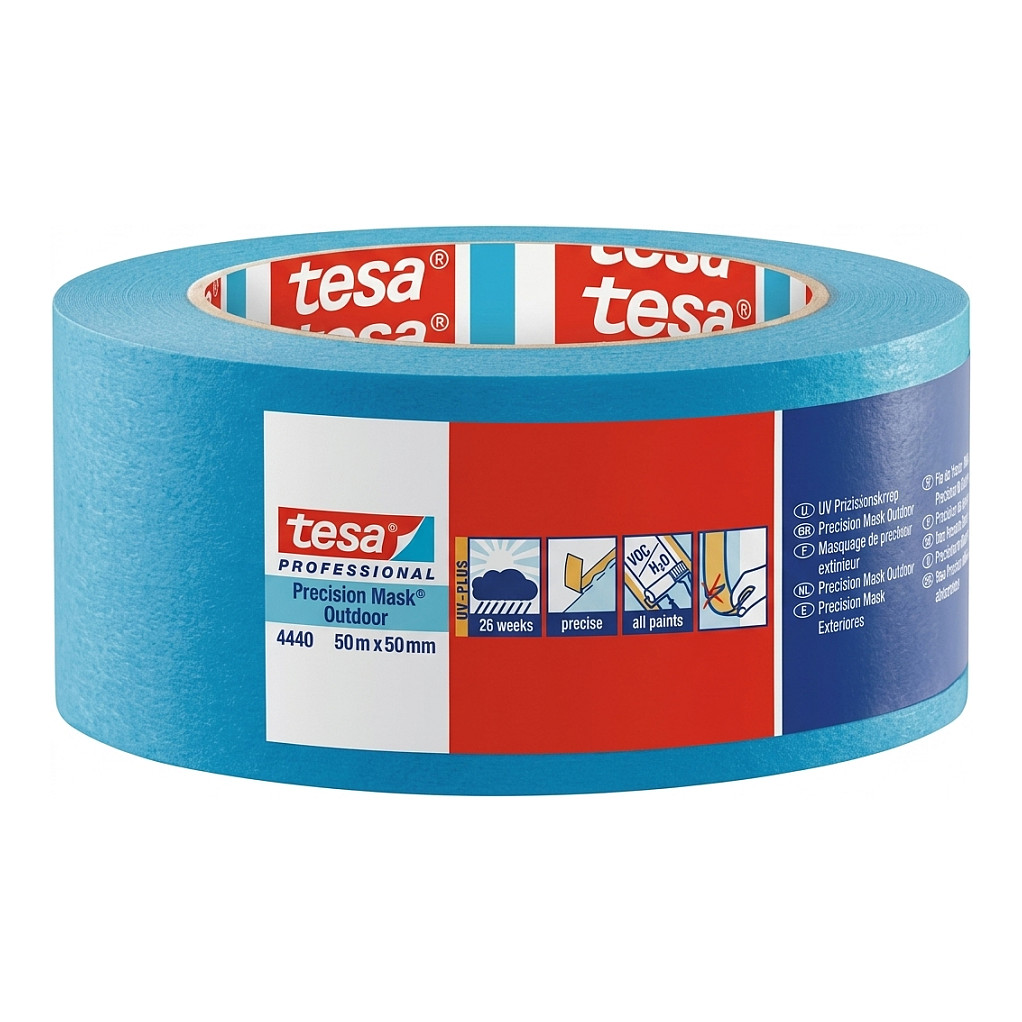 Krepp traka TESA 4440 Precision Mask Outdoor (50m x 50mm, za vanjsku upotrebu, UV otporna do 26 tjedana)