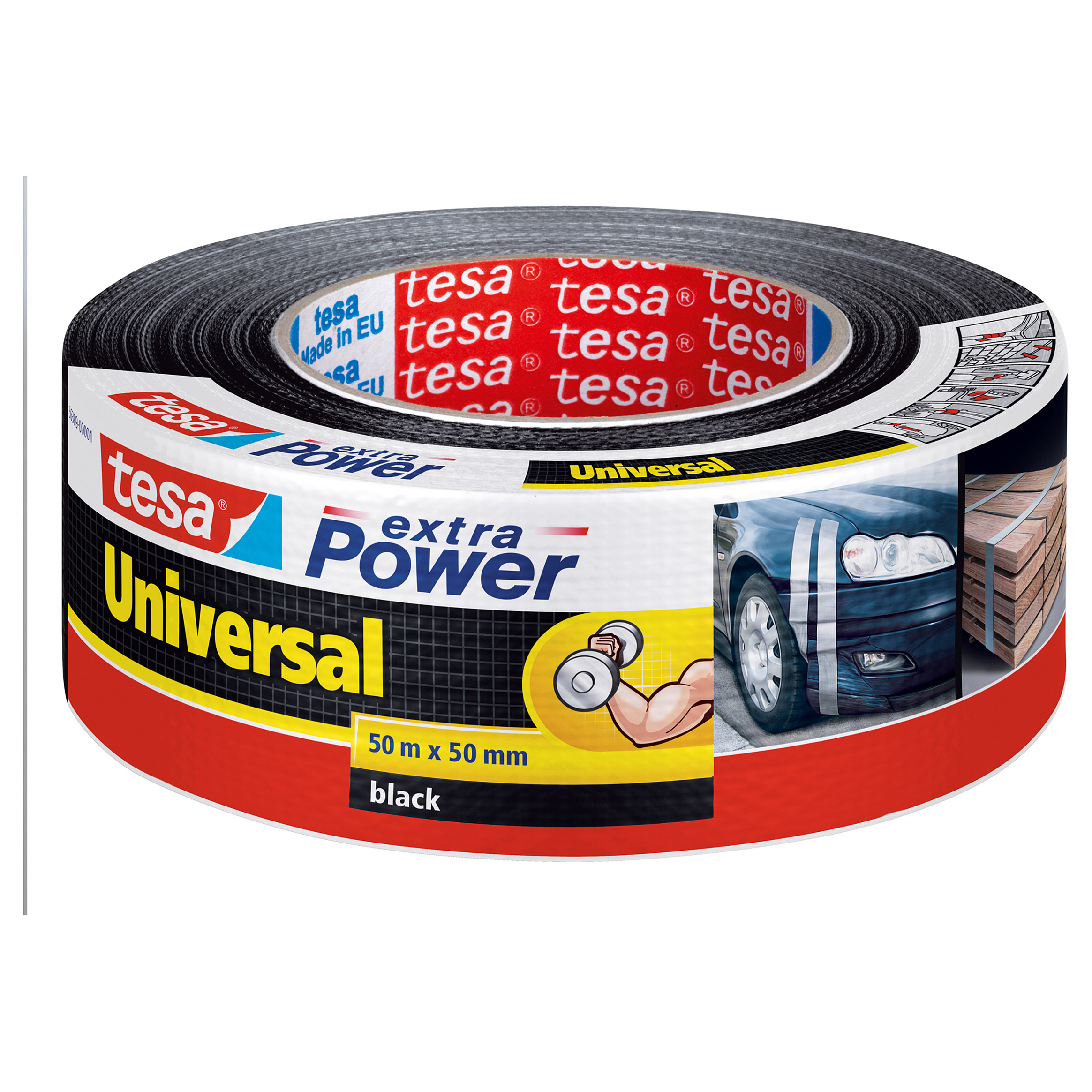 TESA extra Power Universal ljepljiva traka 10m x 50mm (vodootporna, za unutarnju i vanjsku upotrebu) bijela-0