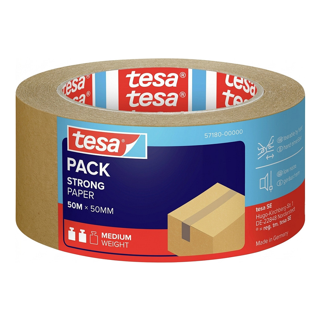 Papirnata ljepljiva traka TESA Paper Standard 57180 (50m x 50mm, smeđa)