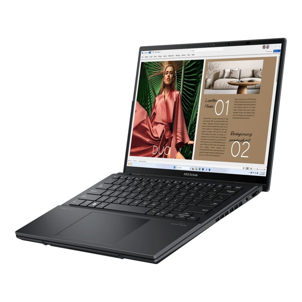Prijenosno računalo ASUS Zenbook Duo UX8406CA-QL121W (2x 14" OLED Touch, Intel Core Ultra 7 155H, 32GB RAM, 1TB SSD, Intel Arc, Win 11) Inkwell Gray-5