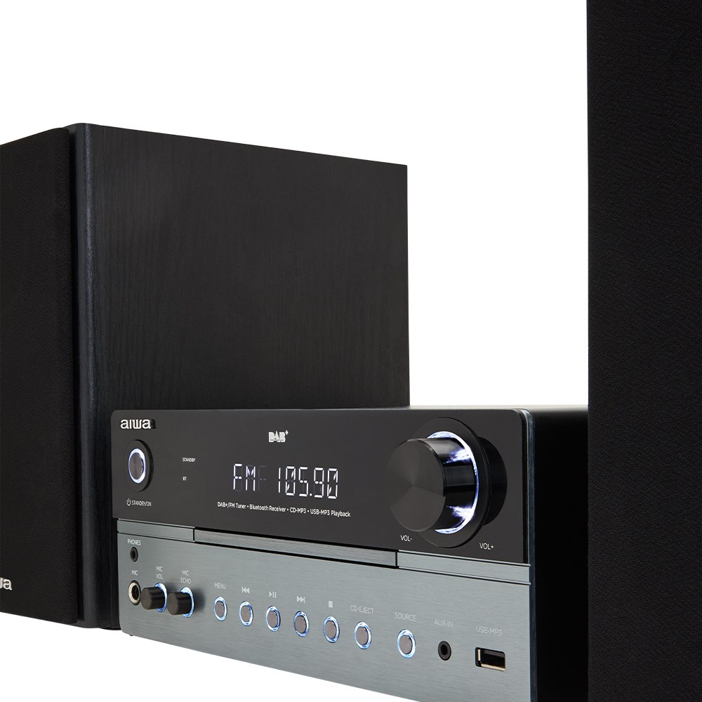 Mikro glazbena linija AIWA MSBTU-700DAB (25W, DAB+/FM, Bluetooth, CD, USB) Arctic Blue-2