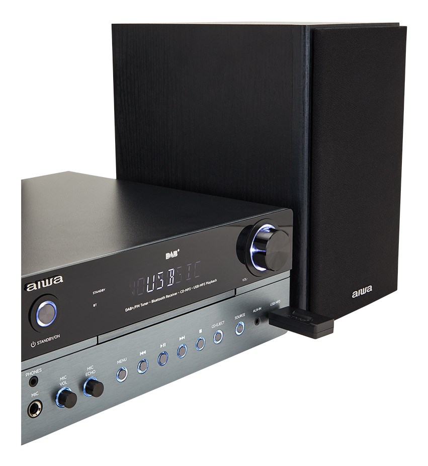 Mikro glazbena linija AIWA MSBTU-700DAB (25W, DAB+/FM, Bluetooth, CD, USB) Arctic Blue-1
