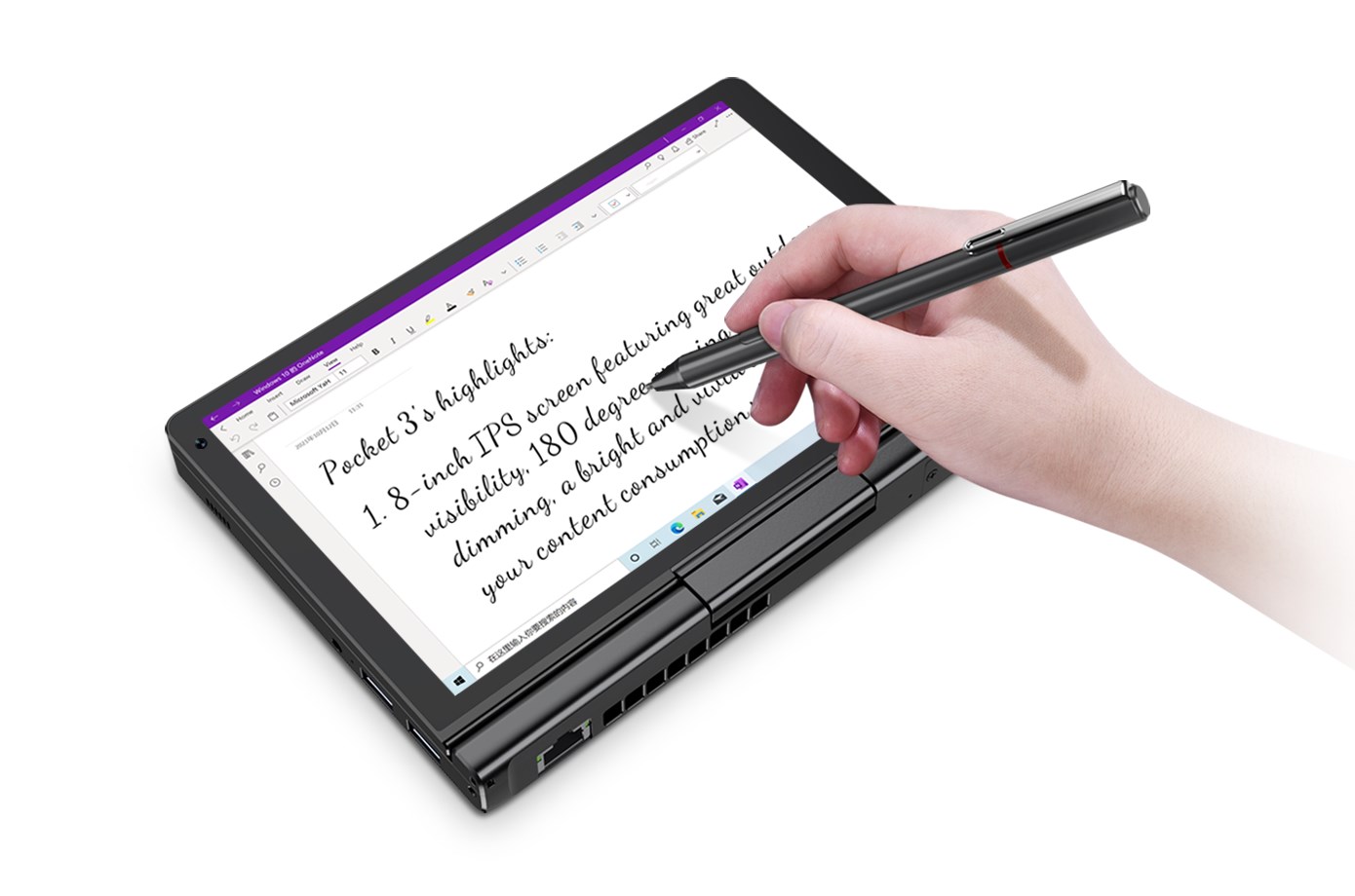 Laptop GPD Pocket 3 (8" Touchscreen 1920x1200, Intel Core i3-1125G4, 16 GB, 512 GB SSD, Win 11, non-HR tipkovnica)-8