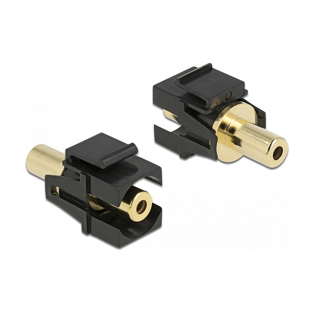 Keystone modul DELOCK 86858 (3.5mm stereo jack ž/ž, crni)