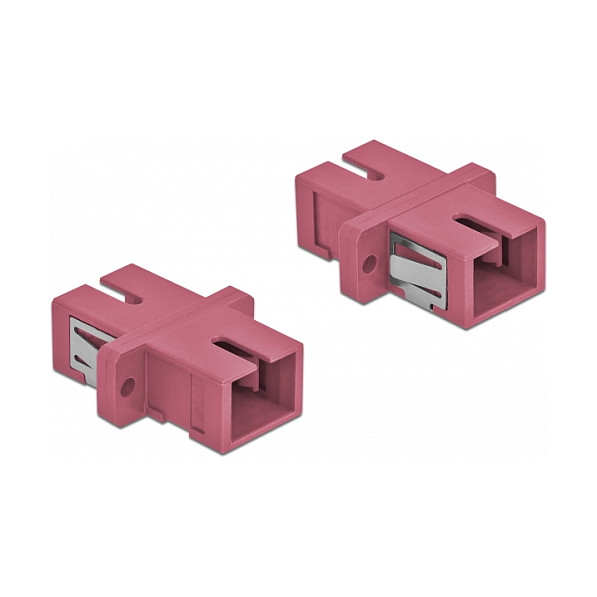 Optička spojnica DELOCK 85995 SC Simplex na SC Simplex Multimode (4 komada, ljubičasta)-1