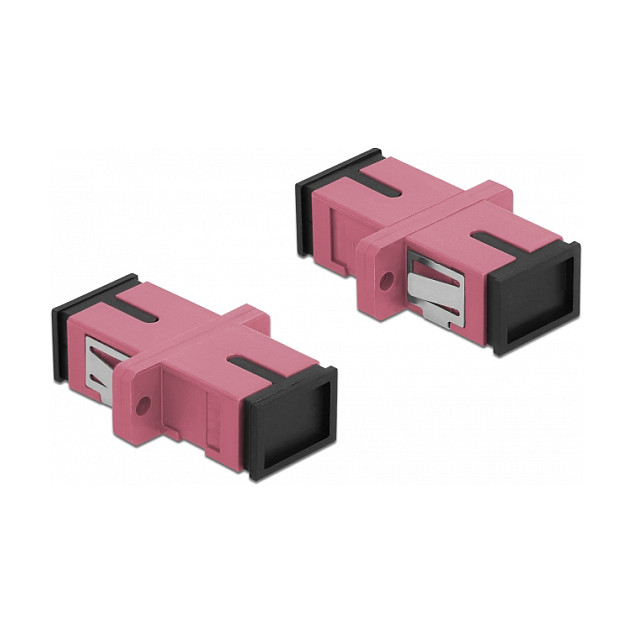 Optička spojnica DELOCK 85995 SC Simplex na SC Simplex Multimode (4 komada, ljubičasta)-2