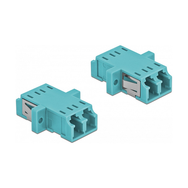 Svjetlovodni adapter DELOCK LC Duplex na LC Duplex Multimode OM3/OM4 (2 komada)
