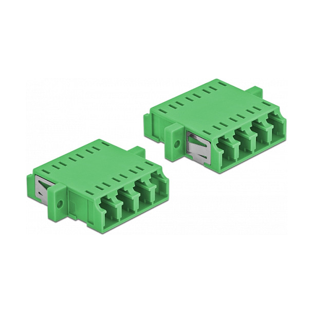 Optička spojnica DELOCK 86539 LC Quad na LC Quad Singlemode (2 komada, zelena)-1