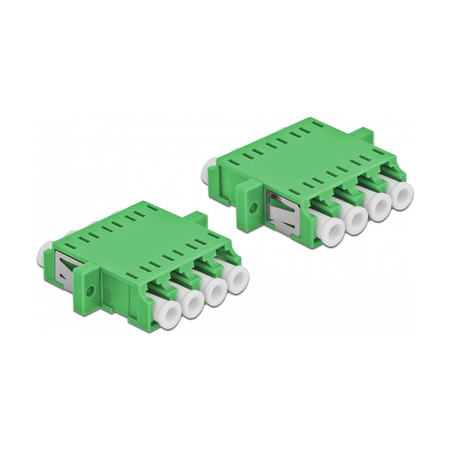 Optička spojnica DELOCK 86539 LC Quad na LC Quad Singlemode (2 komada, zelena)-2