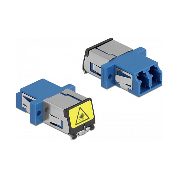 Adapter DELOCK 86898 (LC Duplex na LC Duplex, Singlemode, sa zaštitom od lasera)-0