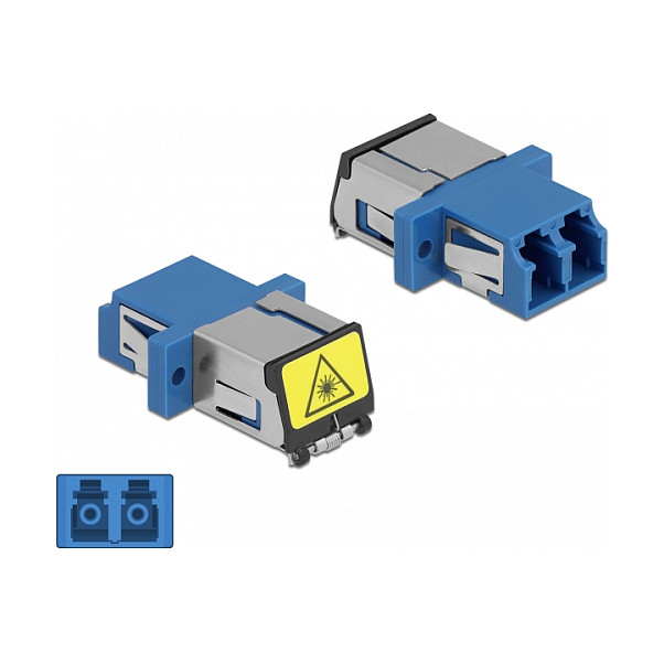 Adapter DELOCK 86898 (LC Duplex na LC Duplex, Singlemode, sa zaštitom od lasera)-2